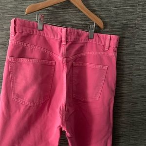 Bright pink Zara 90s Full Length Jeans